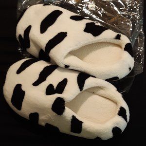 Black & White Dalmatian Bedroom Slippers Kids XL